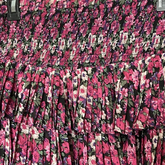 ENDLESS ROSE Chiffon Floral Printed Mini Skirt Fuchsia Sz M Women’s NWT - Picture 2 of 8